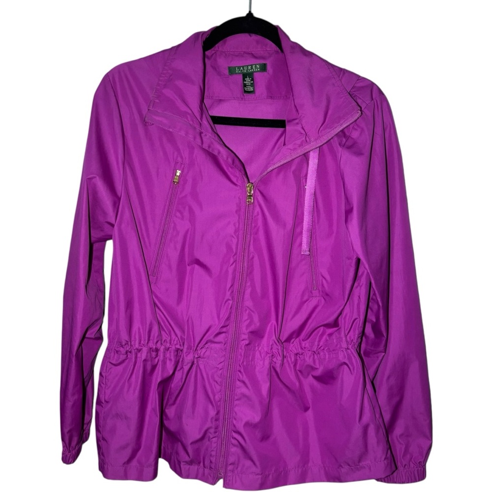 Lauren‎ Ralph Lauren Purple Utility Jacket Lightweight and Water-Resistant